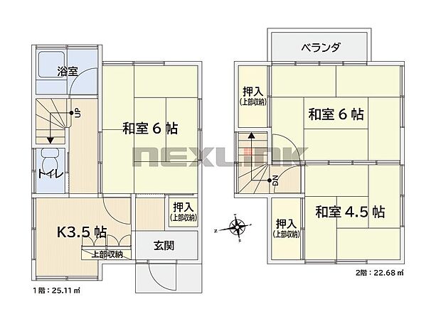 ◆空室につきいつでも内覧可能です♪お気軽にお問い合わせください。◆大和田小学校約850ｍ　大和田中学校約800ｍ◆3K、土地面積53.36平米、建物面積47.79平米 