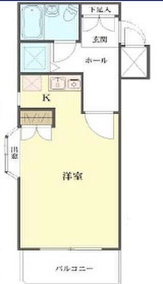 ワコーレ町田(1R) 1階/106号室の間取り図