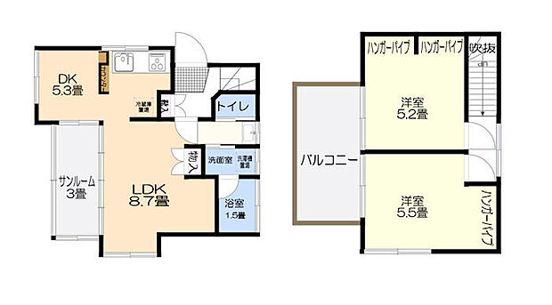 横浜市旭区中尾1丁目(2LDK)の内観