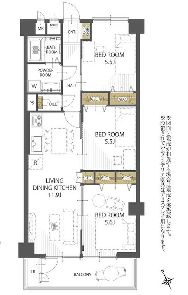 東武鶴瀬西口サンライトマンション(3LDK) 10階の間取り図