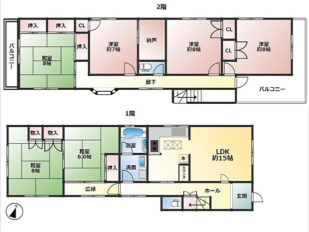 6SLDK/土地面積：184.00？　建物面積：171.24？