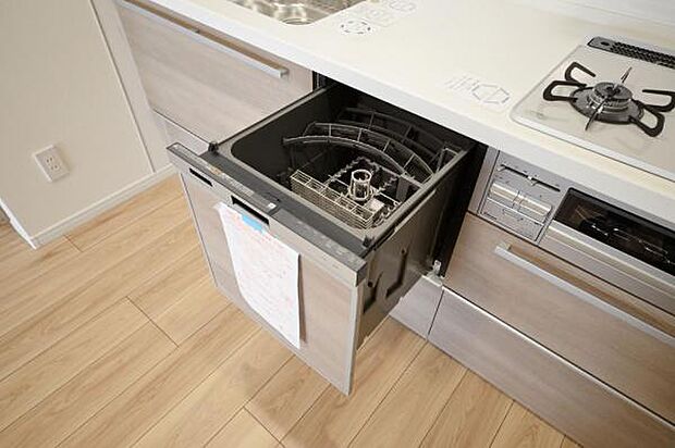 ■キッチン■ 食洗機内蔵型のシステムキッチン。節水節洗剤になります。