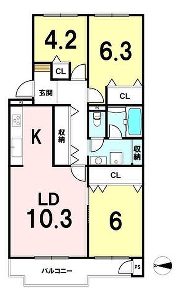 藤和習志野コープ　1号棟(3LDK) 3階の内観