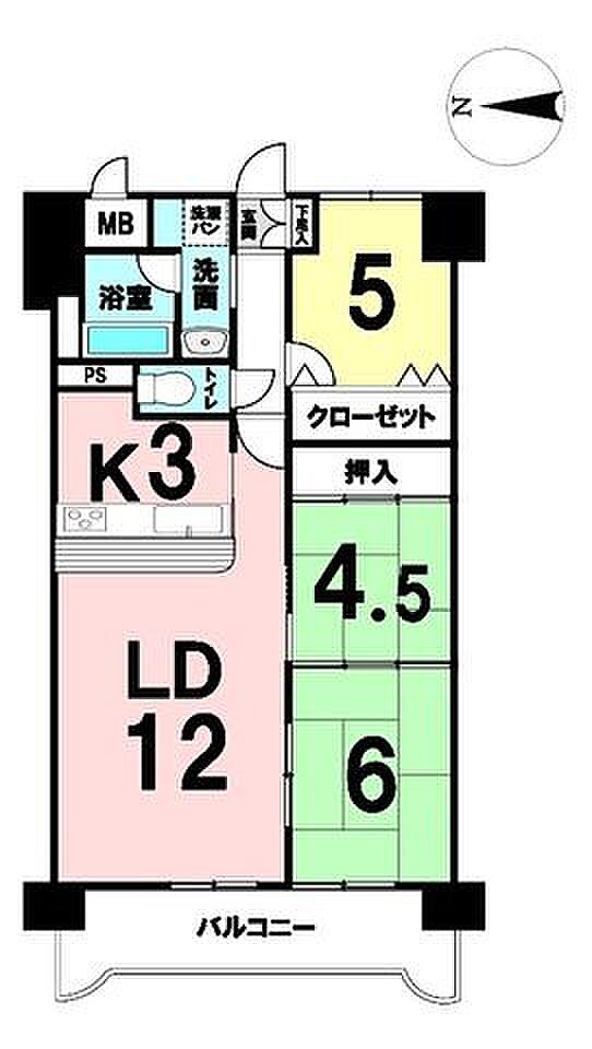 メトロシティネオハイツ富沢(3LDK) 5階の内観