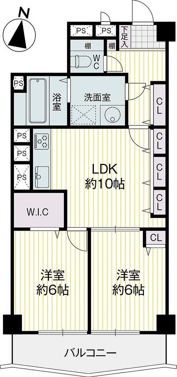 DIKマンション大船(2LDK) 7階の内観