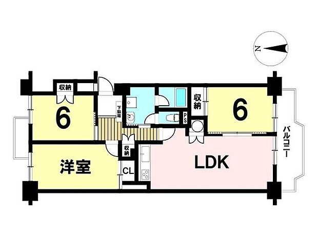 グリーンシティ師勝Ｄ棟(3LDK) 5階の内観