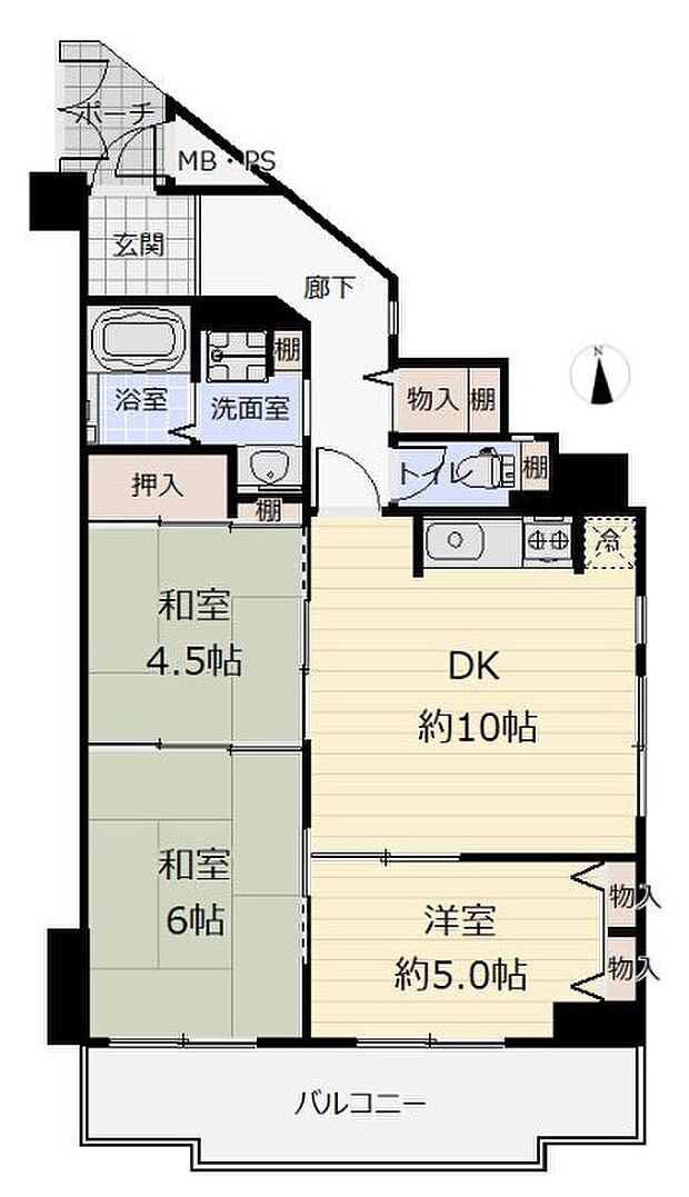 メゾンドール巽南の間取り