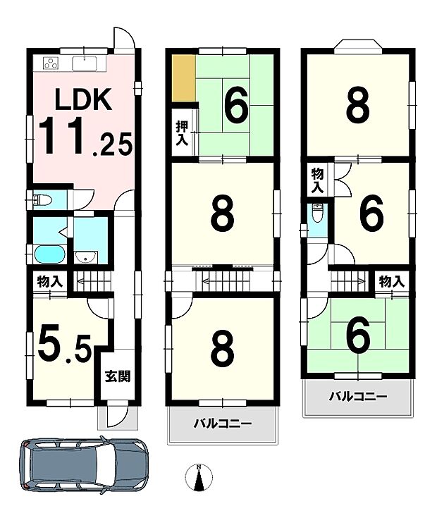 中古戸建　東大阪市菱屋西4(7LDK)の内観