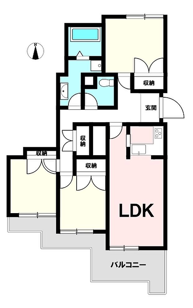 グランドメゾン小阪(3LDK) 7階の間取り図