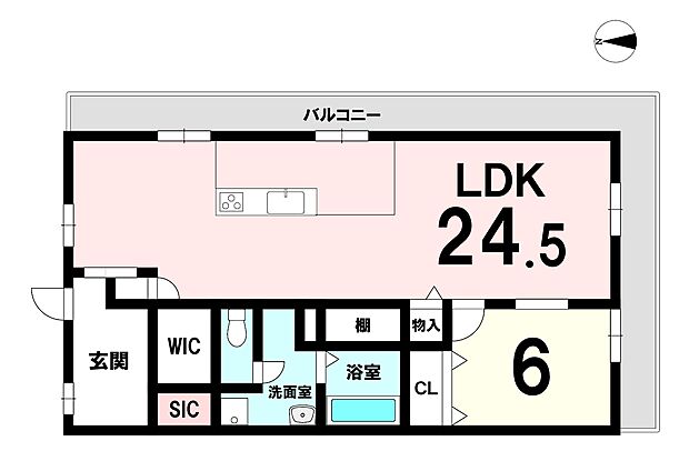 第一シャトー八戸ノ里(1LDK) 10階の内観