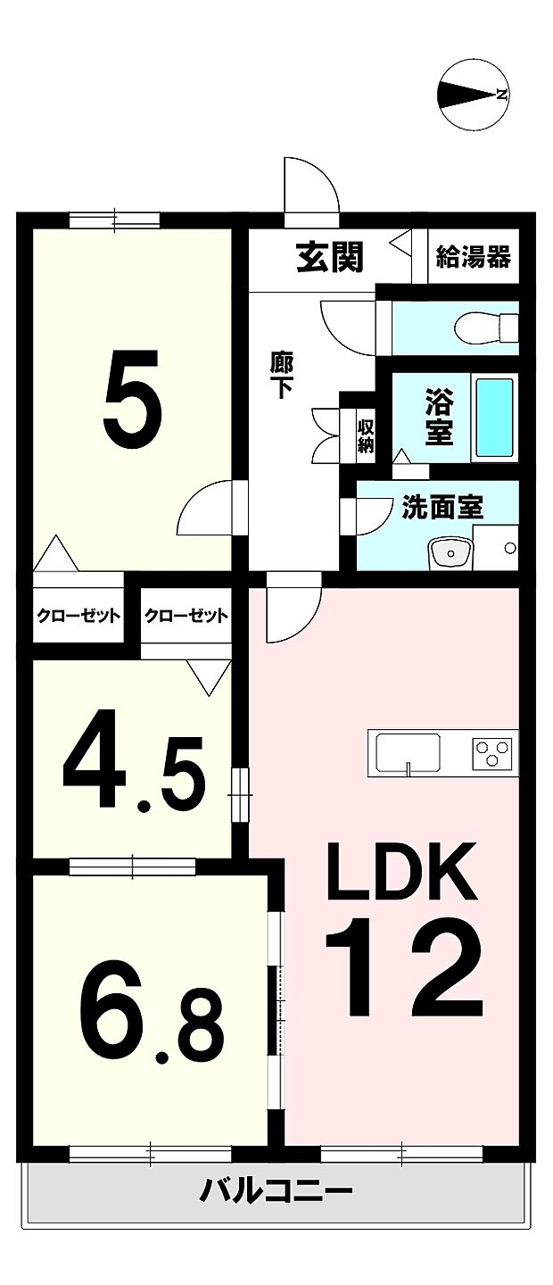 シャルム小阪四番館(3LDK) 3階の内観