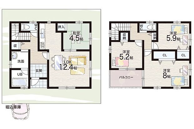 枚方市村野本町　中古一戸建て(4LDK)の内観