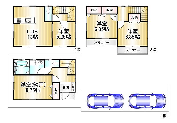 姫里3丁目中古戸建(3SLDK)の内観