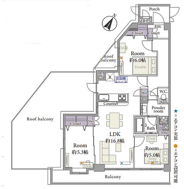 ライオンズガーデン習志野(3LDK) 6階/609号室の間取り図