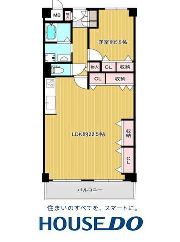 ファミール阿波座(1LDK) 11階の間取り図