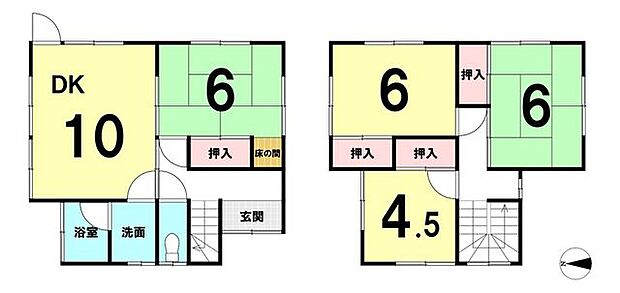 田尻　中古戸建　2階4DK(4DK)の内観