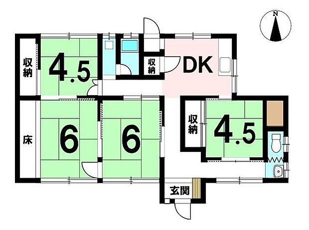 中古戸建　大洞緑山2丁目(4DK)の内観