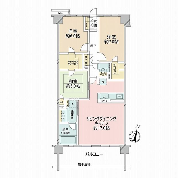 アクアテラス大磯 松憬の邸(3LDK) 2階の間取り図