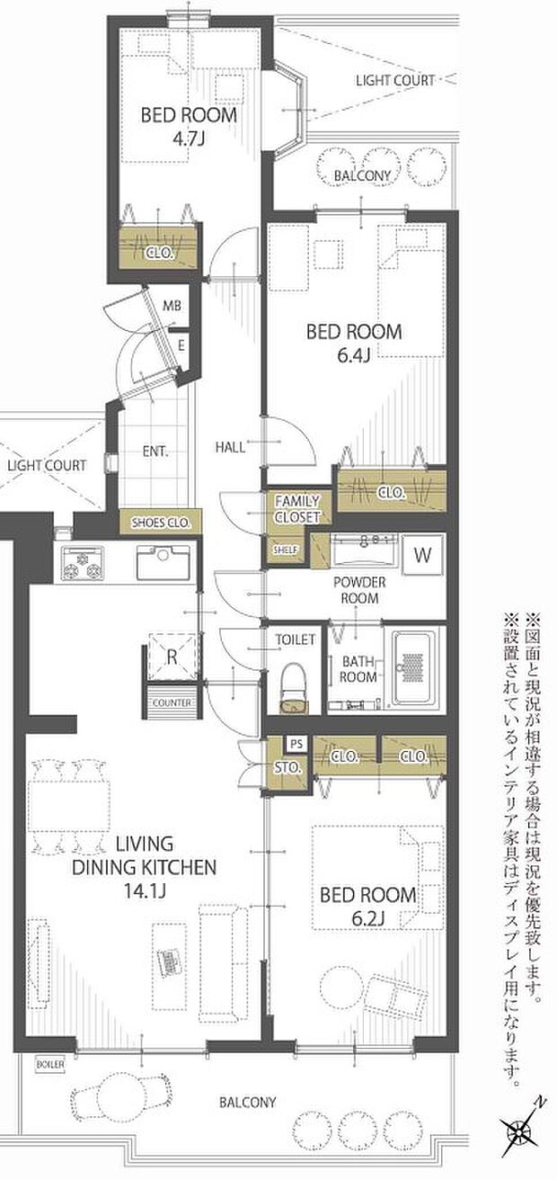 アーバンハイツ保土ケ谷(3LDK) 2階/216の間取り図