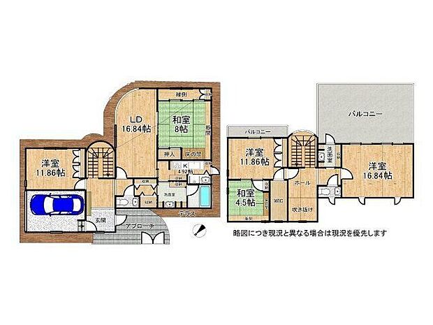 家族みんなが使えるようにリビングの中心に設けた、開放感溢れる空間設計です。