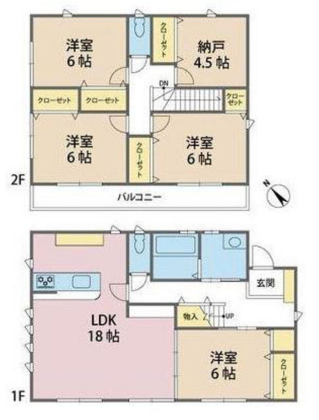 神戸市北区星和台１丁目　新築一戸建て　１区画分譲(4SLDK)の内観