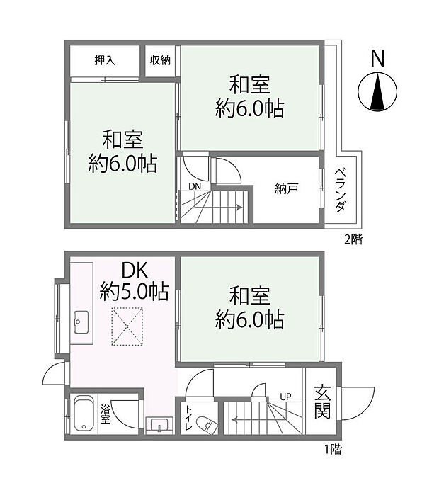 名神町 中古戸建(3DK)の内観