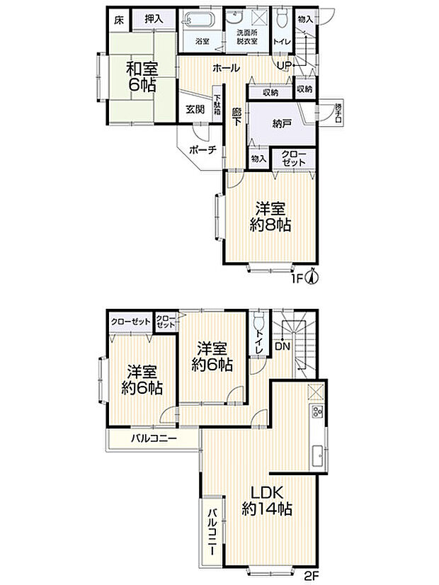 【リフォーム済】4SLDKのリフォーム物件です。各部屋6帖以上ありますのでゆったりと使用できます。