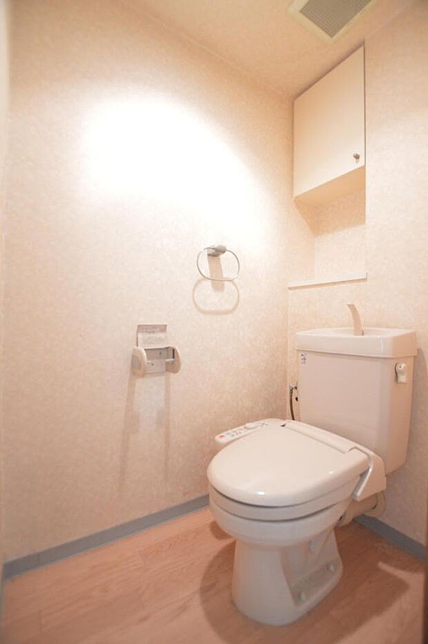 【トイレ】現状のトイレです。少し年季を感じるのでリノベーションで新しくきれいなトイレにすることも可能です。