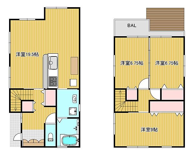 河内長野市小山田町(3LDK)の内観