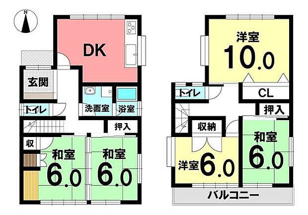 中古戸建　北名古屋市熊之庄小烏(5DK)の内観