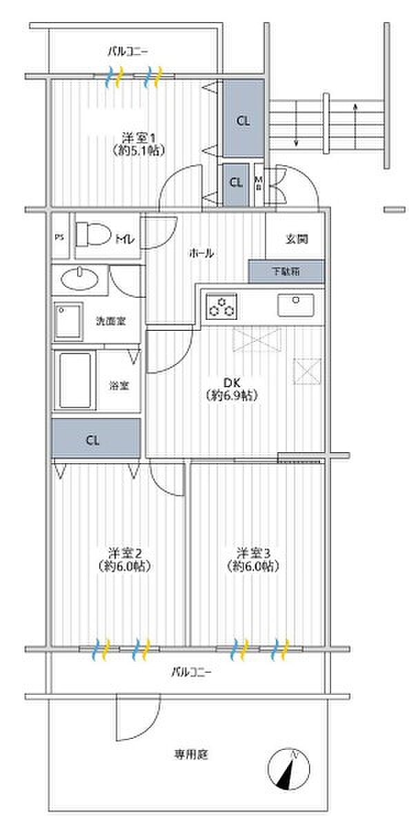 ライオンズマンション戸塚第弐の間取り