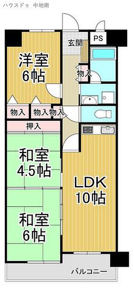 ライオンズマンション姫路西今宿(3LDK) 4階の内観