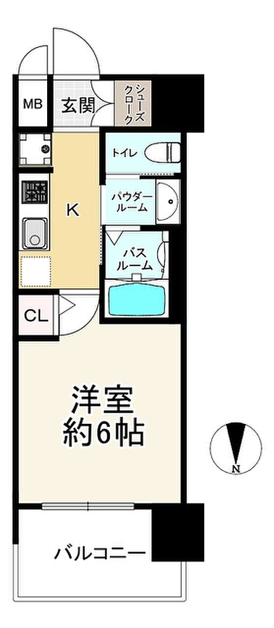 エステムコート梅田・茶屋町IIIネクスタ(1K) 11階の間取り図