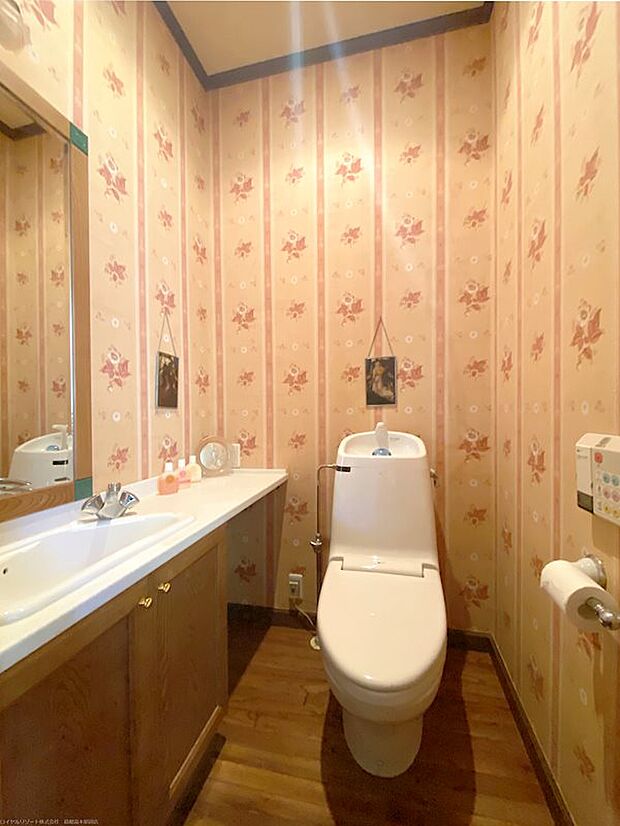2階のトイレも綺麗にされています。自動閉会蓋が故障しております。ご承知おきください。
