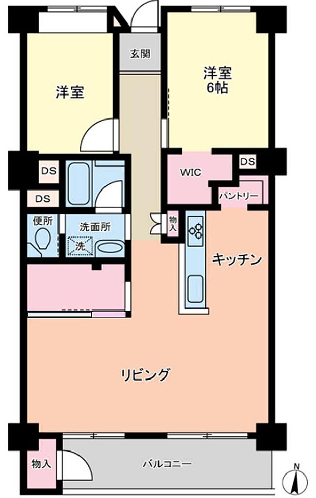 勝田台マンション(2LDK) 4階/409の内観