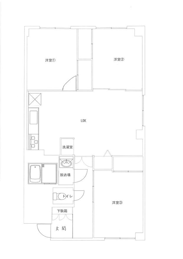 ＪＲ山陽本線 横川駅まで 徒歩10分(3LDK) 10階の内観