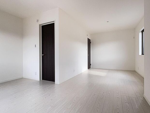 2階、6.7+6.0帖の洋室は成長に合わせてお部屋がかわる可変スペースです。