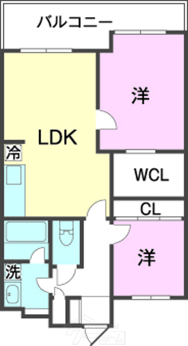 メゾン高倉上之屋(2LDK) 3階/3Fの間取り図