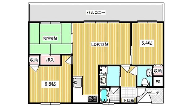 ライオンズマンション松山第2(3LDK) 3階/306の内観