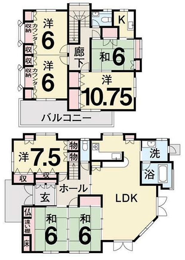 松山市石風呂町 一戸建(6LDK)の内観