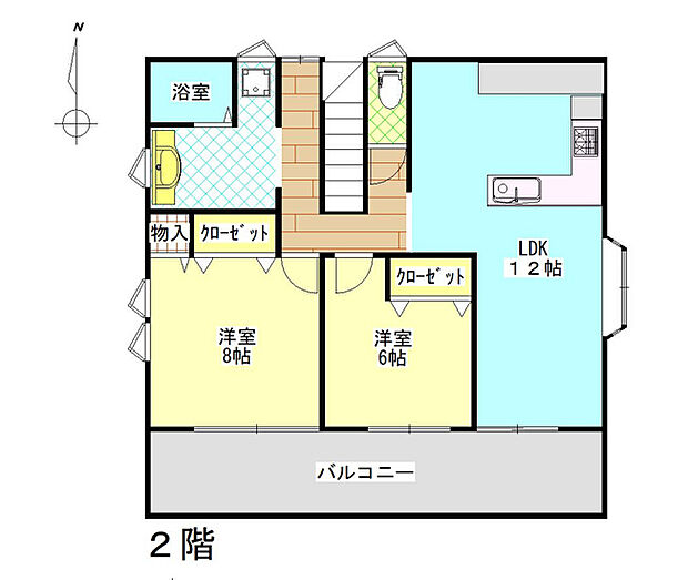 【間取り】2F間取り