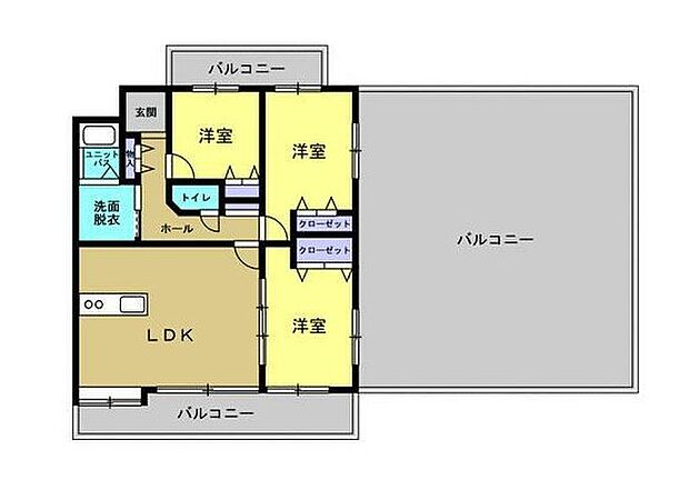 ル・グラン柳丸(3LDK) 10階/1007の間取り図