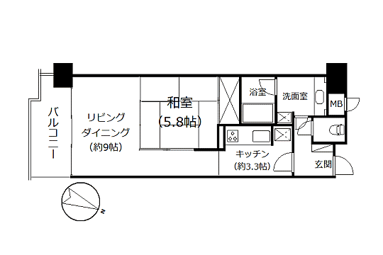 ＪＲ東海道本線 熱海駅まで 徒歩11分(1LDK) 11階の内観
