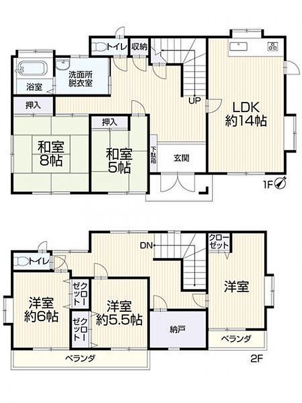 富士市宮島　再生住宅(5SLDK)の内観