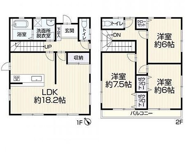 富士宮市山宮　再生住宅(3SLDK)の内観