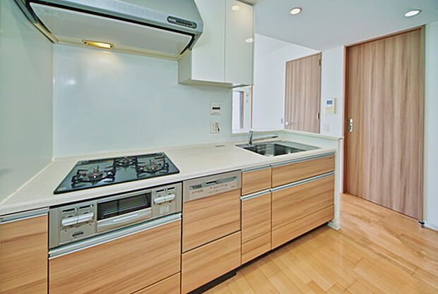 キッチンは対面式となっており、食器洗乾燥機、ディスポーザーが完備。