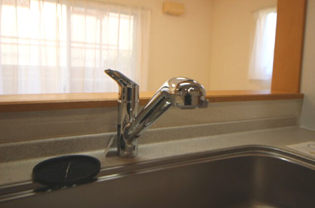 キッチン水栓には浄水器が内蔵されているので、手軽に浄水を利用できます