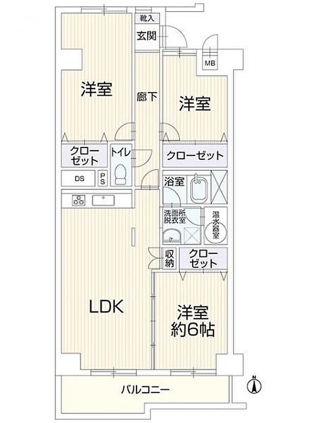 サンマンション御器所(3LDK) 12階の内観