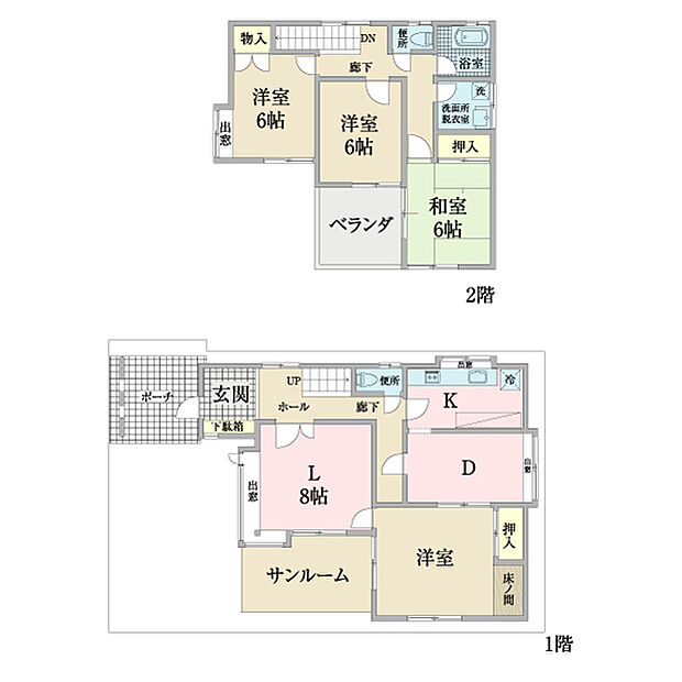 富浜三丁目土地付建物(4LDK)の内観