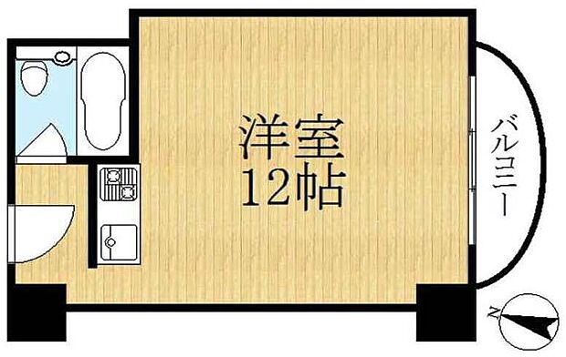 琵琶湖プラザ(1R) 12階の内観